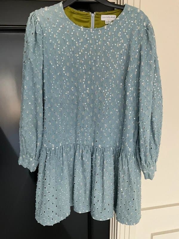 Never Fully Dressed Never Fully Dressed denim drop waist dress size 16