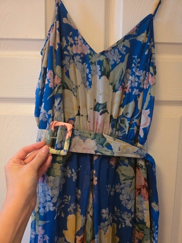 ASOS Blue Floral Jumpsuit