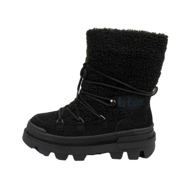 Lee Cooper Lee Cooper Women's logical Leather Snow Boots in Black - 3
