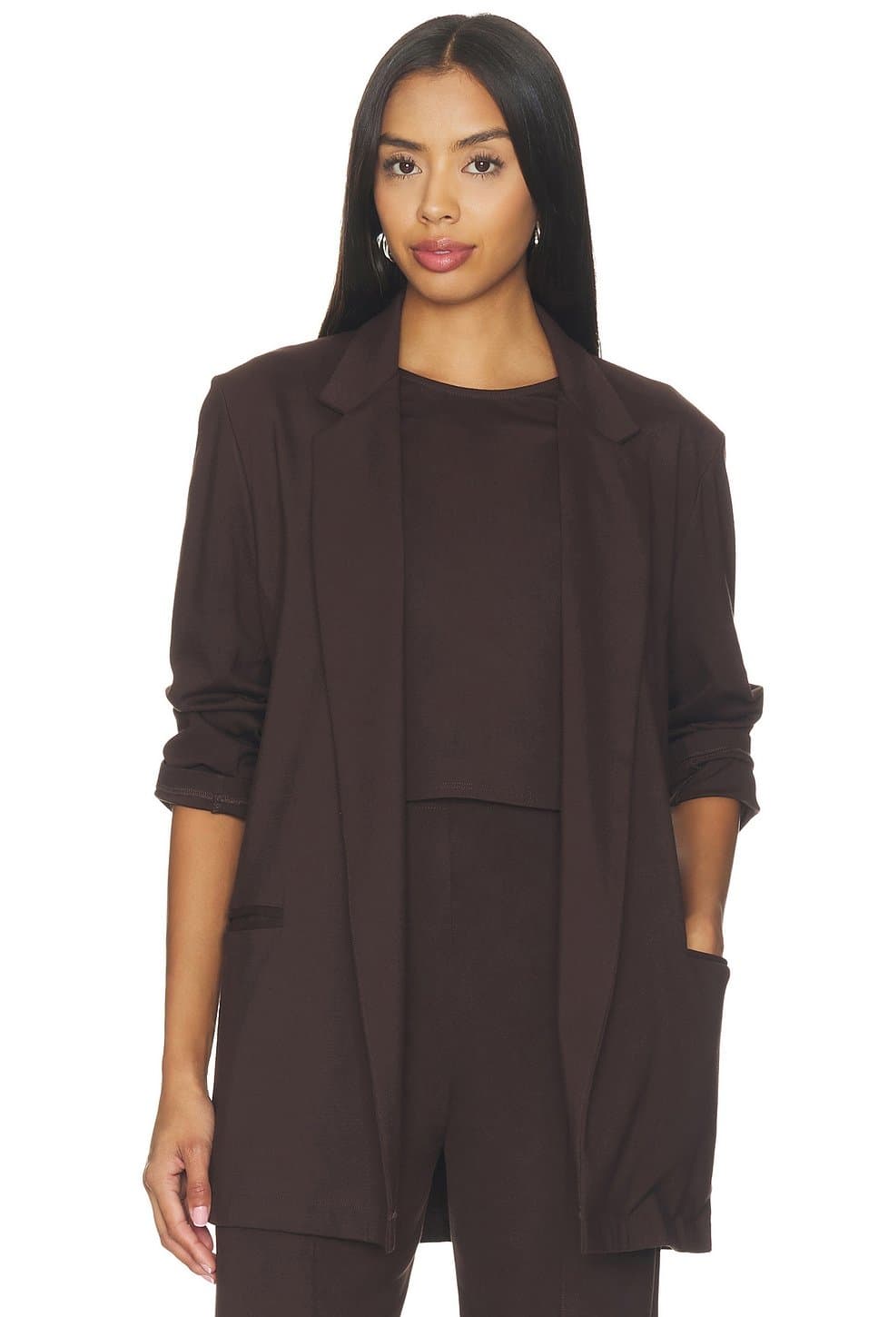 revolve Ponte Knit Oversized Blazer