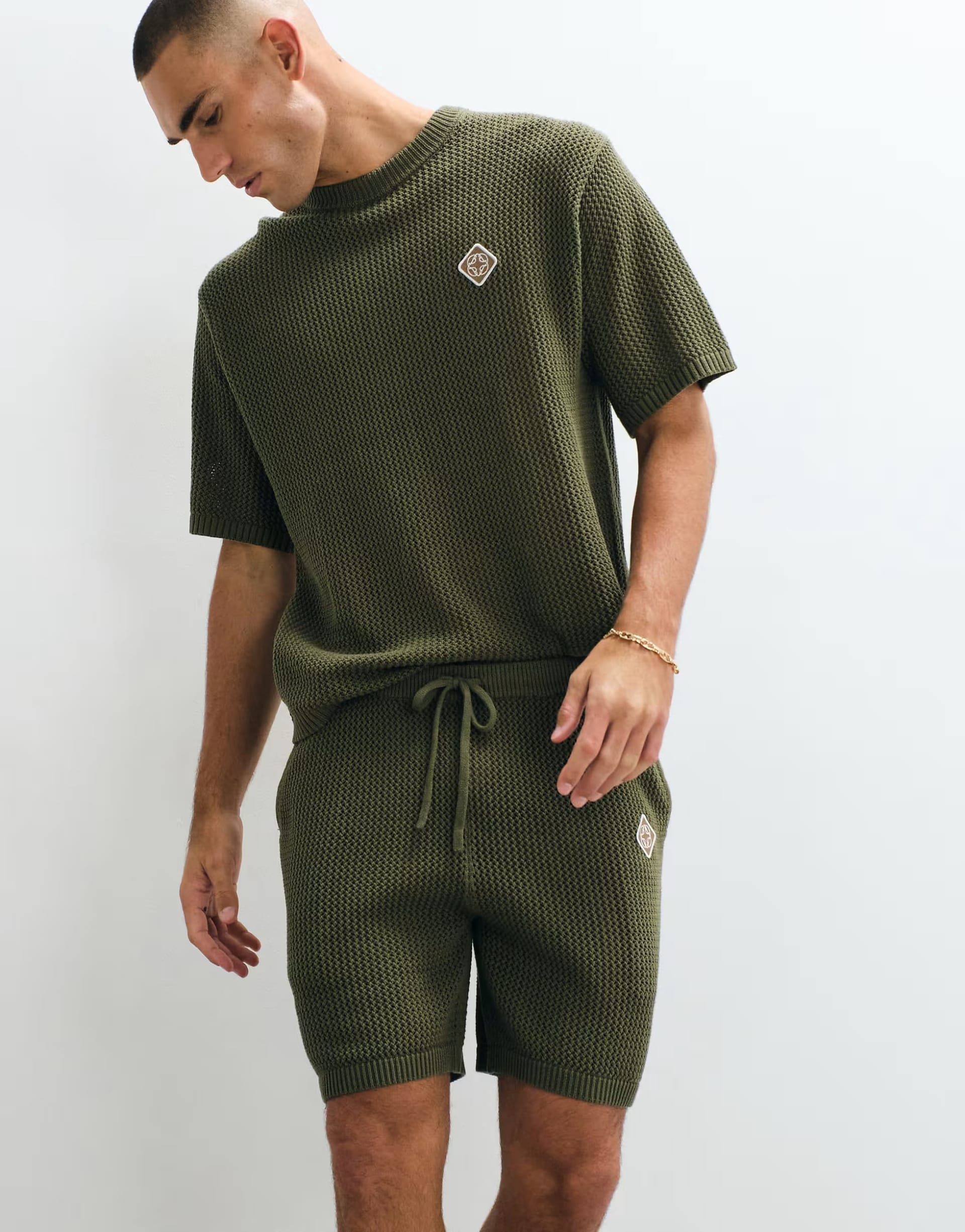 ASOS Olive Knit Co-ord Set