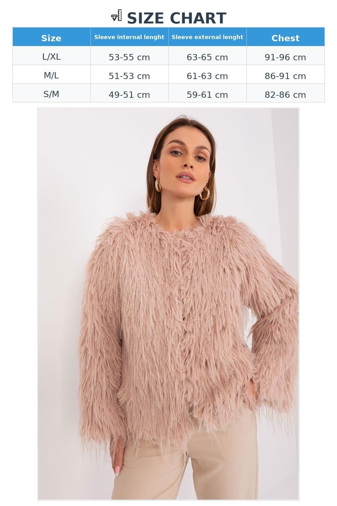 Love Lace Love Lace Women's Fur Trim Lined Transitional Jacket with Pockets in Pink - 4