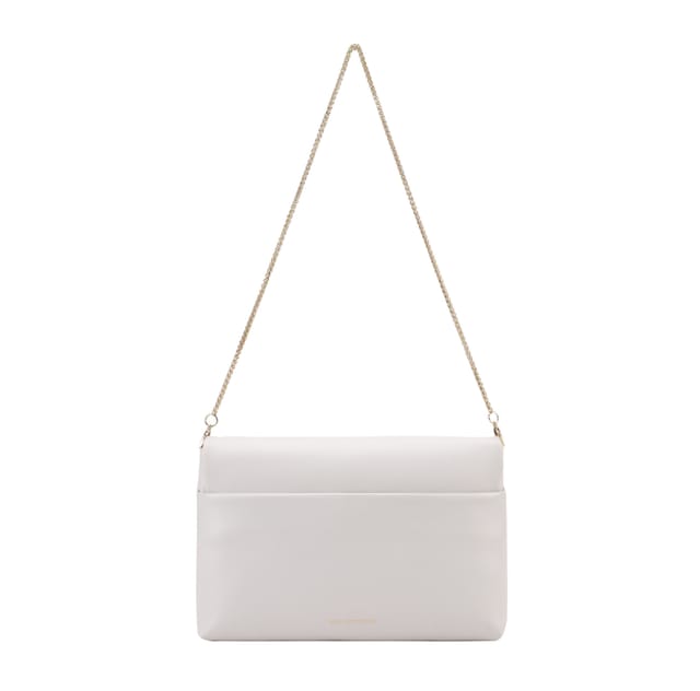 Paul Costelloe Paul Costelloe Women's Tilda Leather Clutch in Off-White - 3