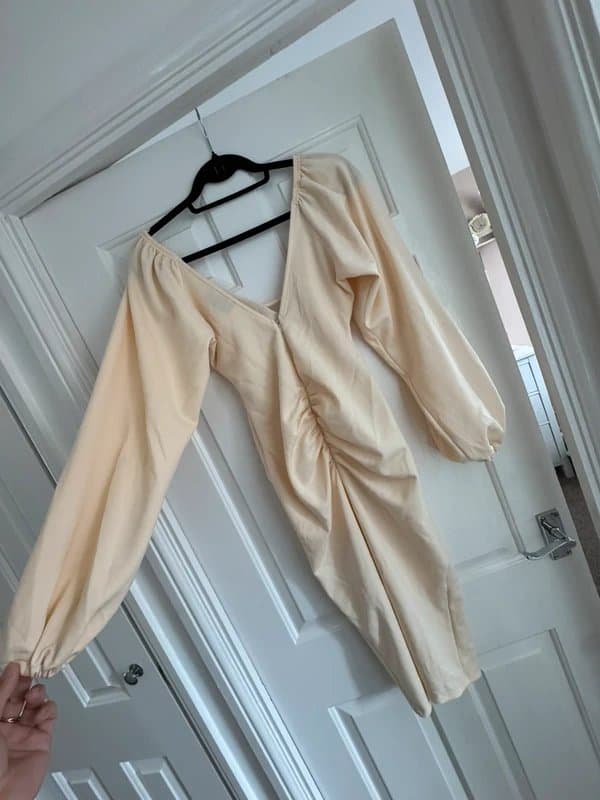 ASOS Design Cream midi dress