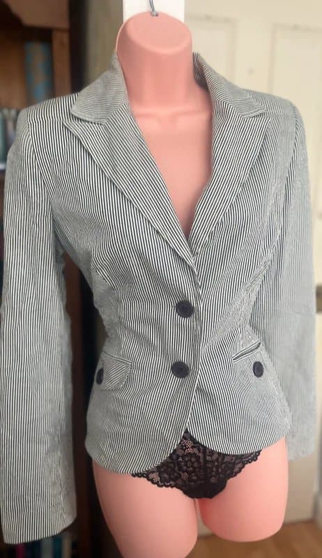 New Look New Look PInstriped Fitted Blazer