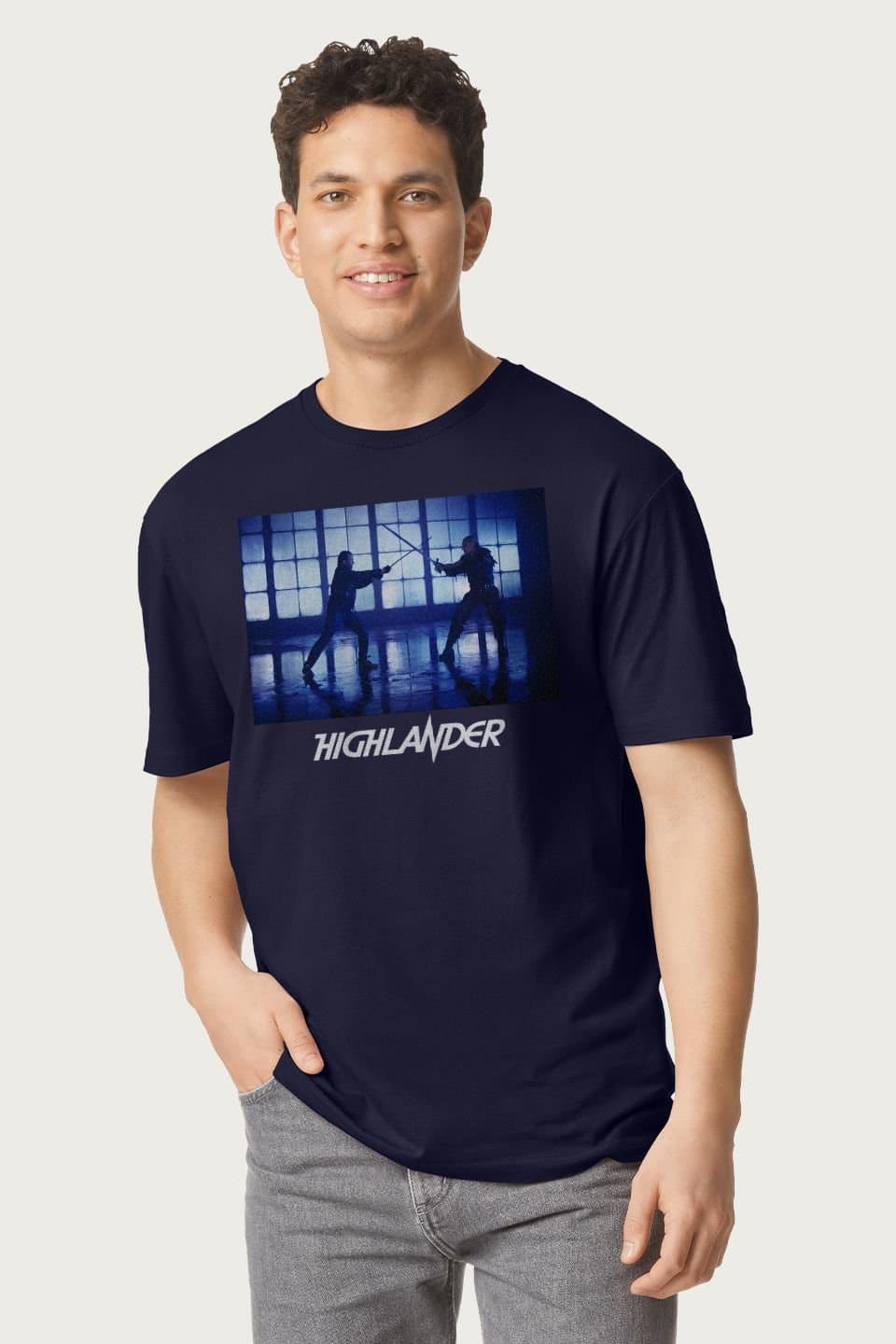Highlander Highlander Navy Cotton Crew Neck T-Shirt