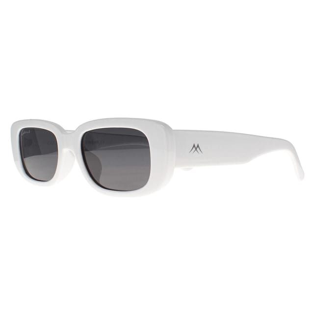montana montana Women's Rectangle White Smoke Grey Polarized MP65 - 2