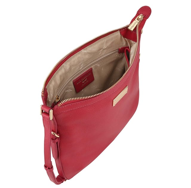 Paul Costelloe Paul Costelloe Women's Lister Leather Cross Body Bag in Red - 2
