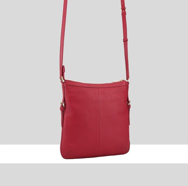 Paul Costelloe Paul Costelloe Women's Lister Leather Cross Body Bag in Red - 3