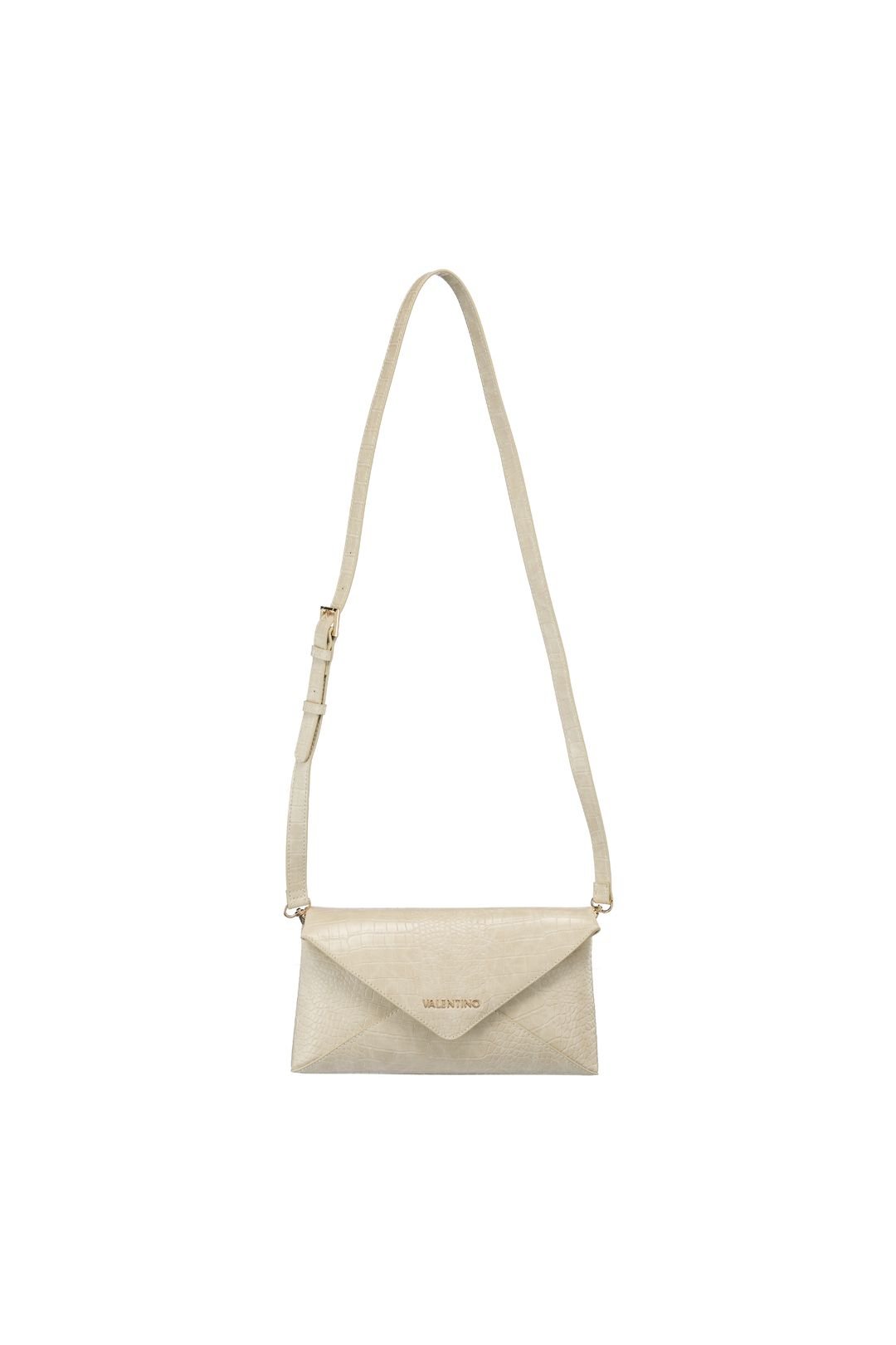 Valentino Bags Valentino Bags Women's Valentino Emera Croc Pochette Ecru - 3