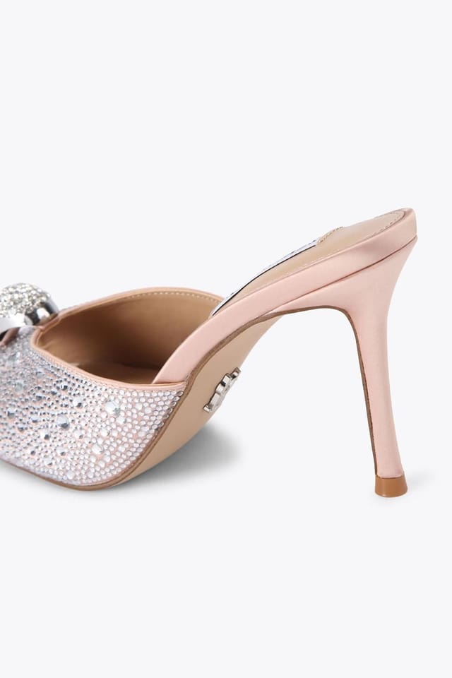 Steve Madden STEVE MADDEN Women's 'Regalia Champagne' Satin Heels in Pink - 3
