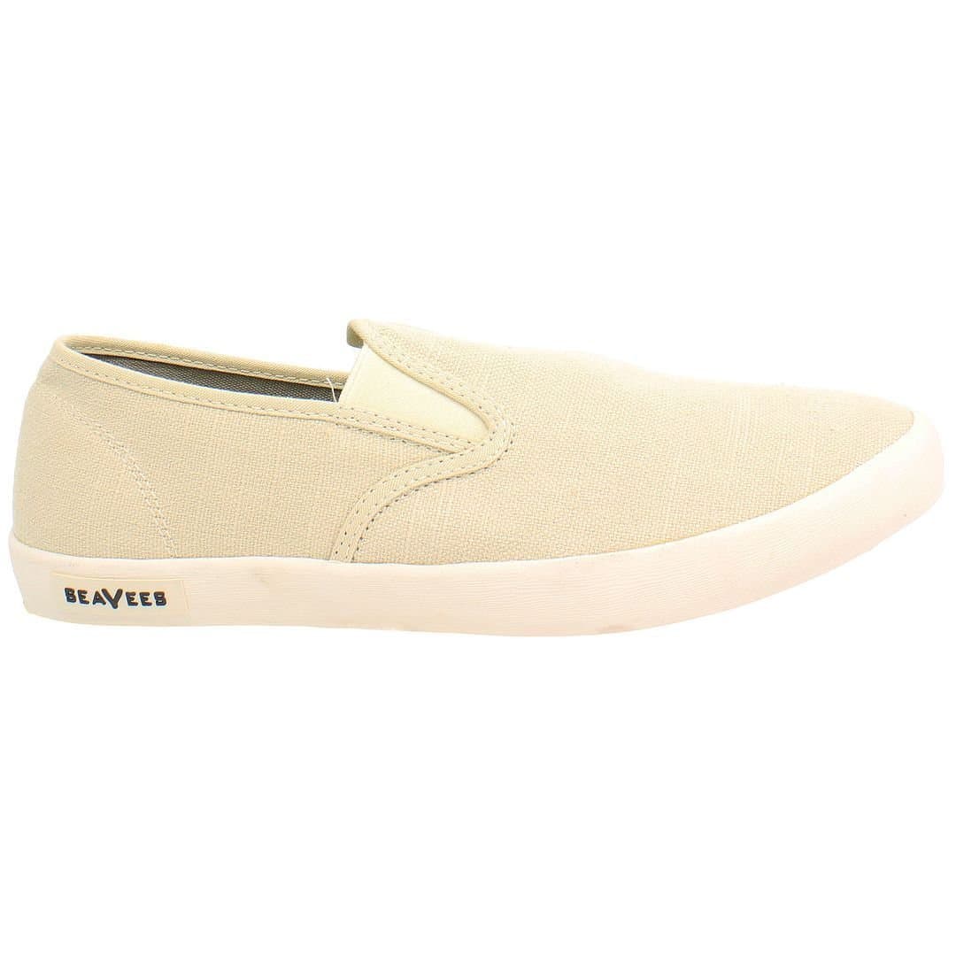 Seavees Seavees Men's Baja Beige Canvas Slip-Ons