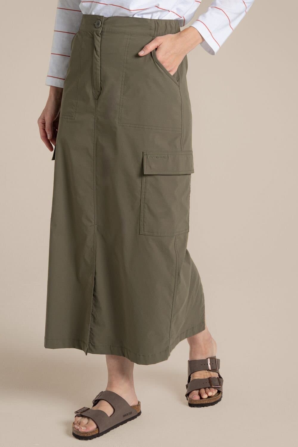 Craghoppers Craghoppers Women's NosiLife Pro Midi Insect-Repellent Skirt in Green