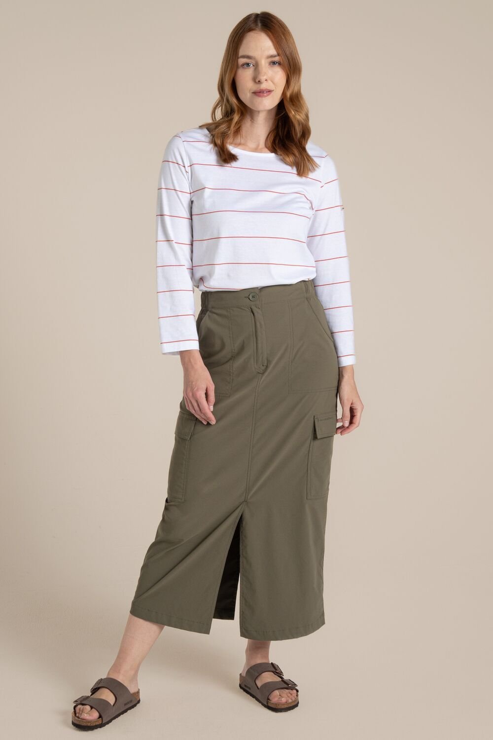 Craghoppers Craghoppers Women's NosiLife Pro Midi Insect-Repellent Skirt in Green - 3