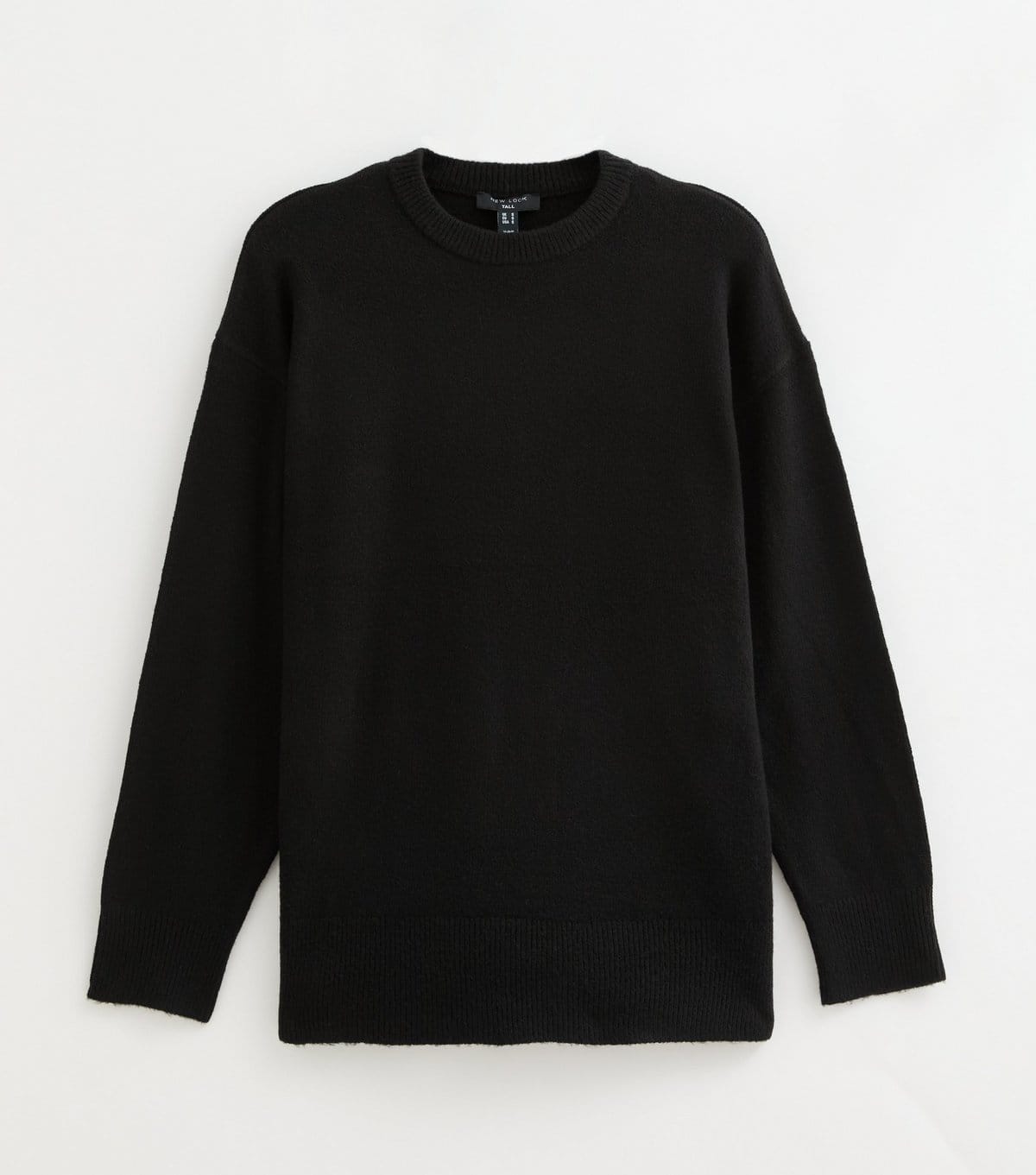 Women's Tall Black Crew Neck Knitted Jumper New Look