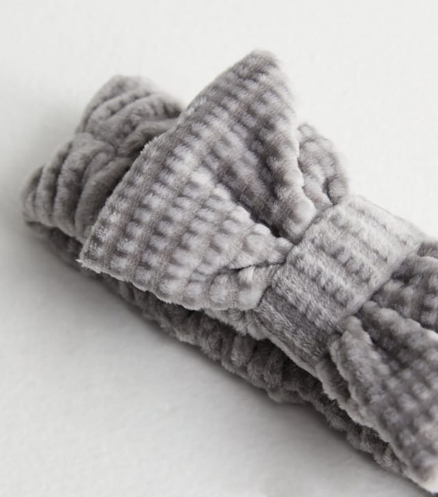 New Look Pale Grey Waffle Beauty Headband New Look - 2