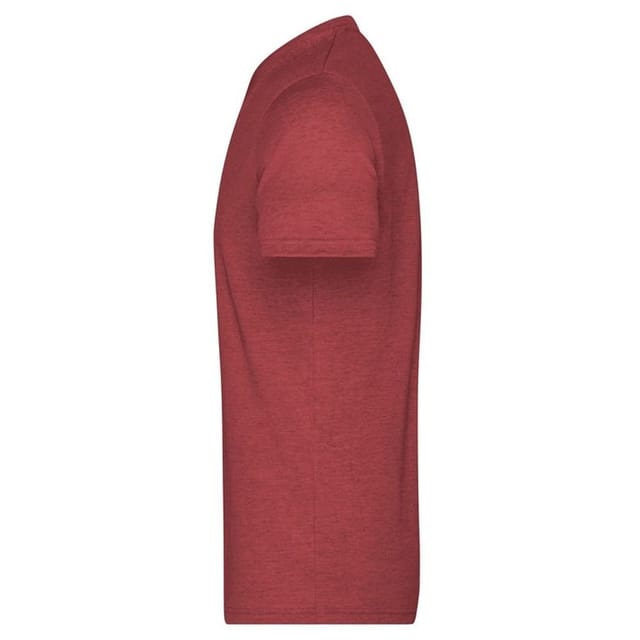 James and Nicholson James and Nicholson Men's Heather T-Shirt in Wine - 3