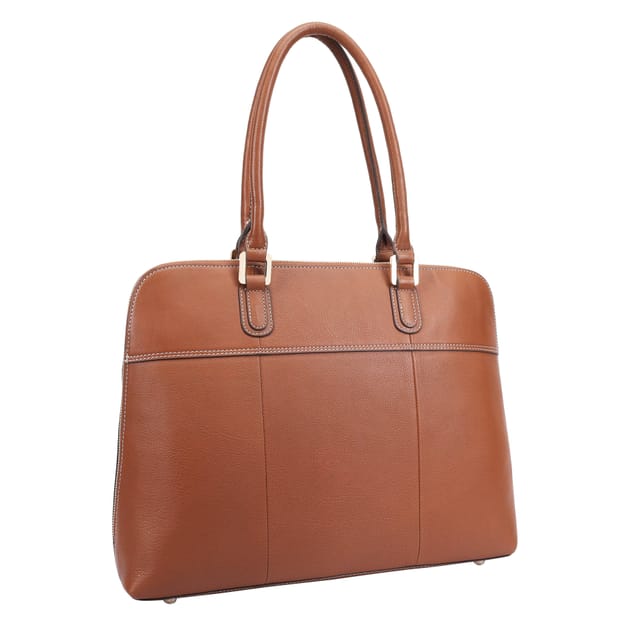 Paul Costelloe Paul Costelloe Women's Filton Leather Shoulder Bag in Brown - 2