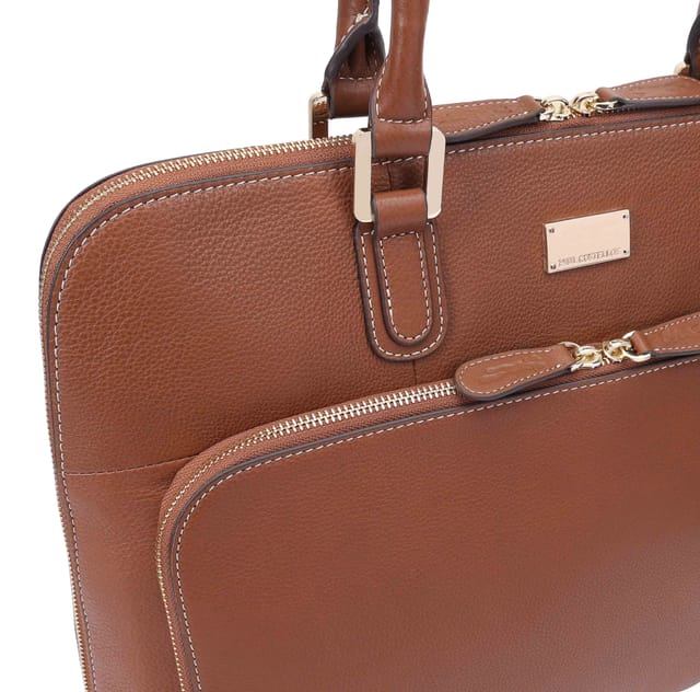 Paul Costelloe Paul Costelloe Women's Filton Leather Shoulder Bag in Brown - 3