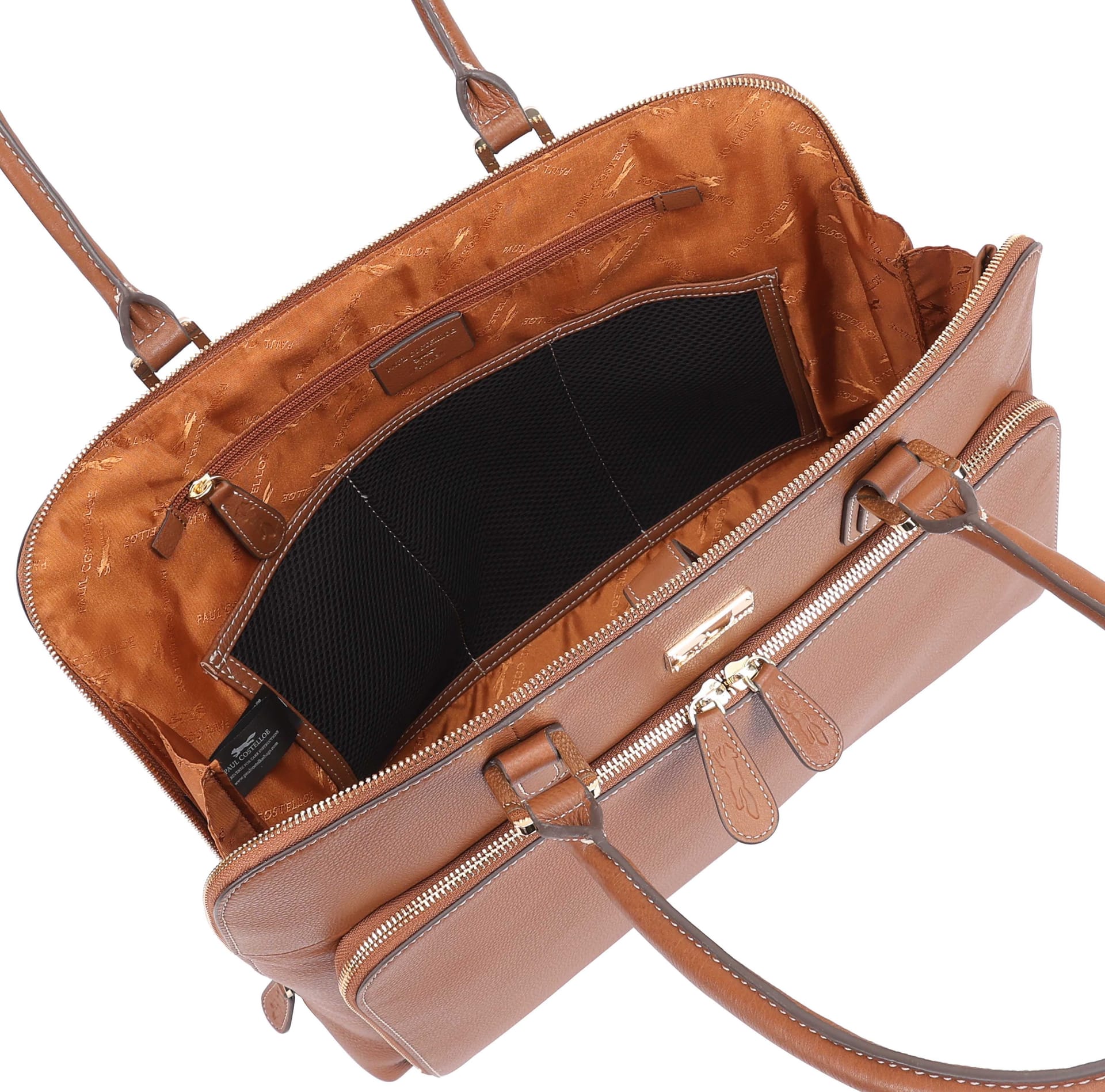 Paul Costelloe Paul Costelloe Women's Filton Leather Shoulder Bag in Brown - 4