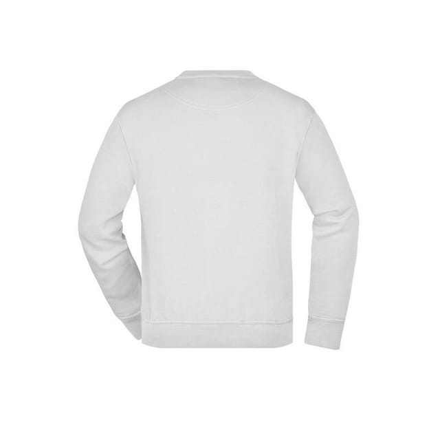 James and Nicholson James and Nicholson Men's Workwear Sweatshirt in White - 2