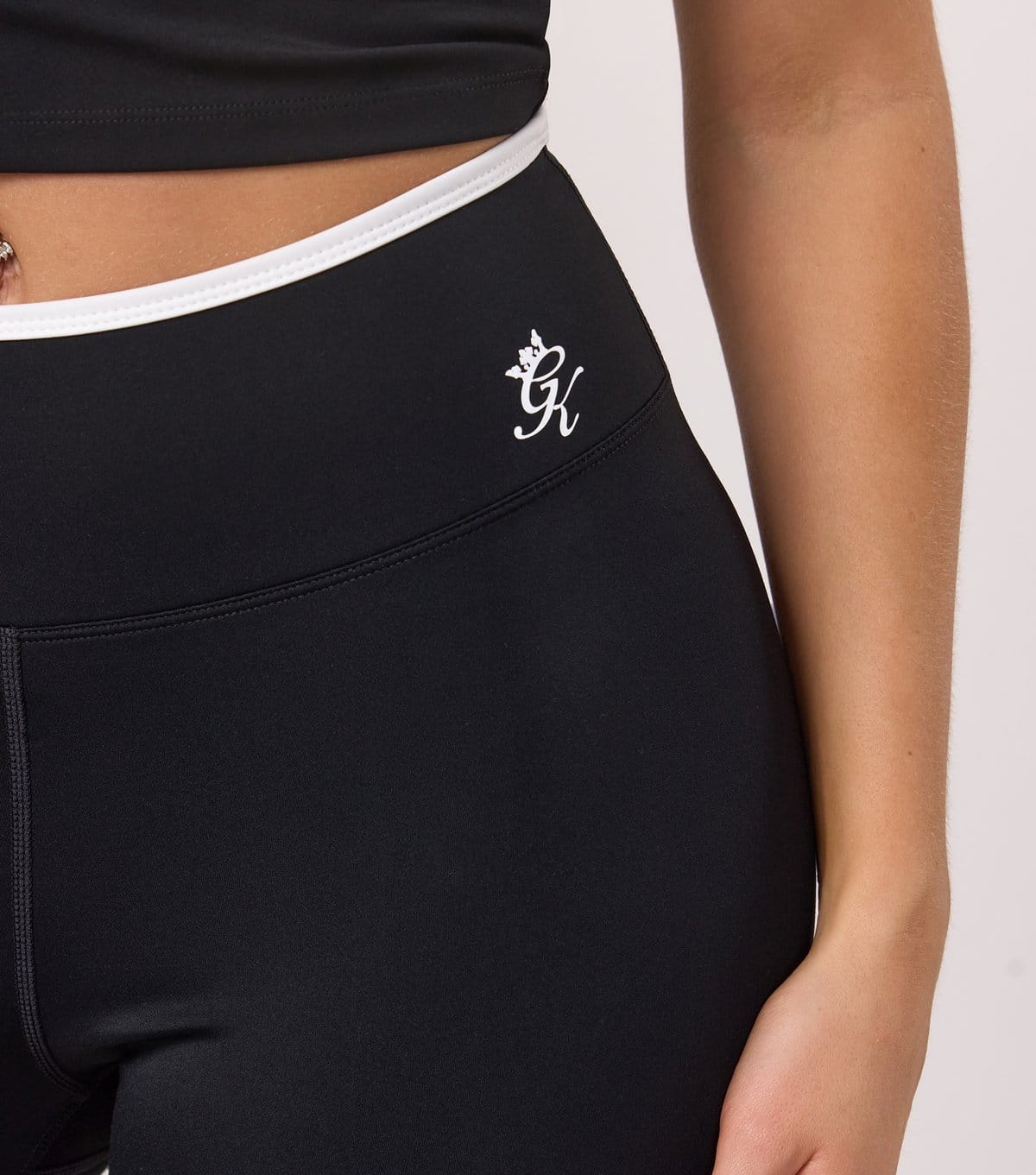 Gym King Women's Black 365 Contrast Trim Leggings Gym King New Look - 4