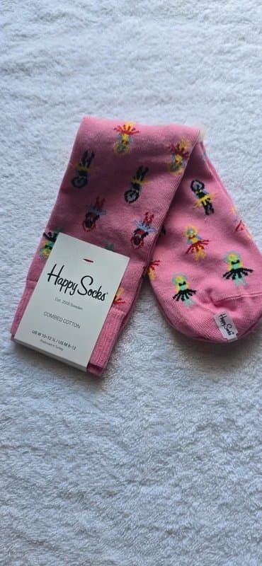Happy Socks BNWT Happy Socks Hula Dancer Pink UK4-7 EU36-40 RRP£16
