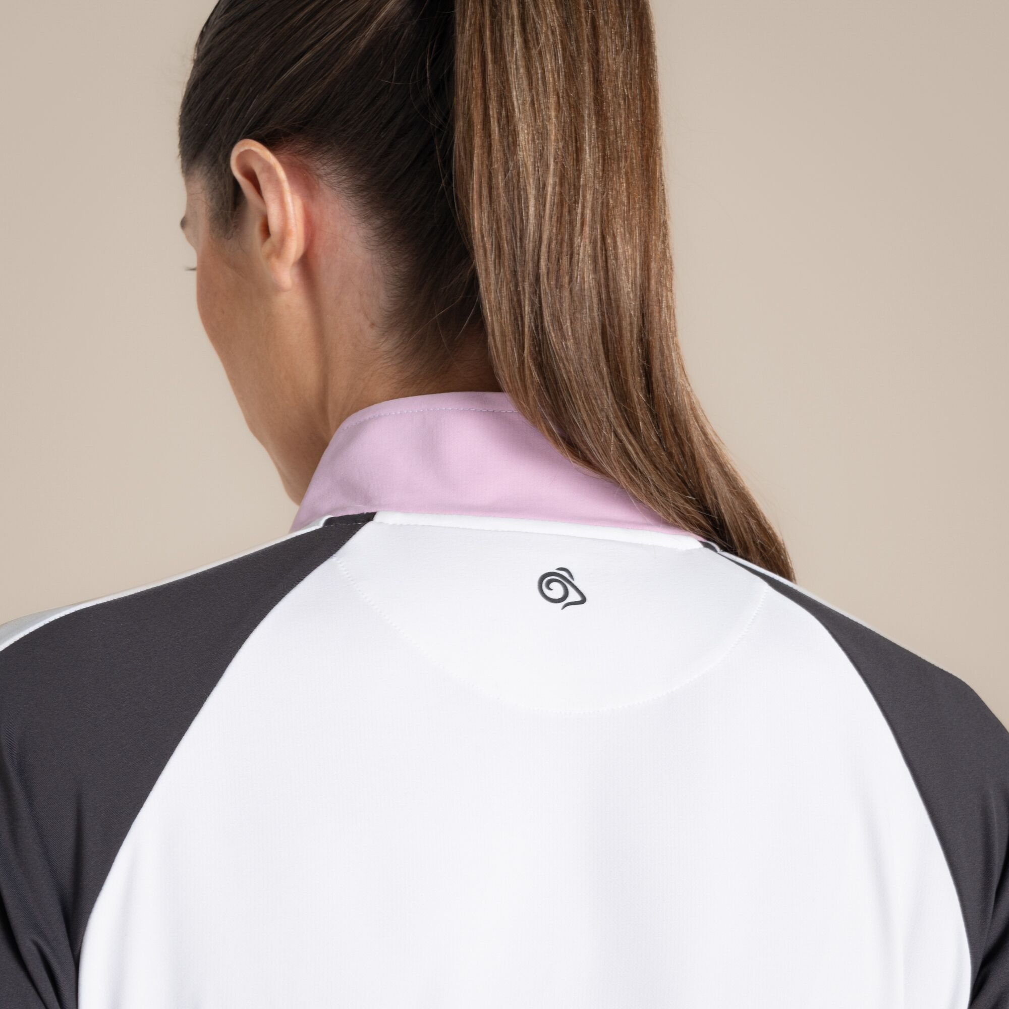 Craghoppers Craghoppers Women's NosiLife Ivybridge Insect-Repellent Half-Zip Long Sleeved Golf Top in White - 2