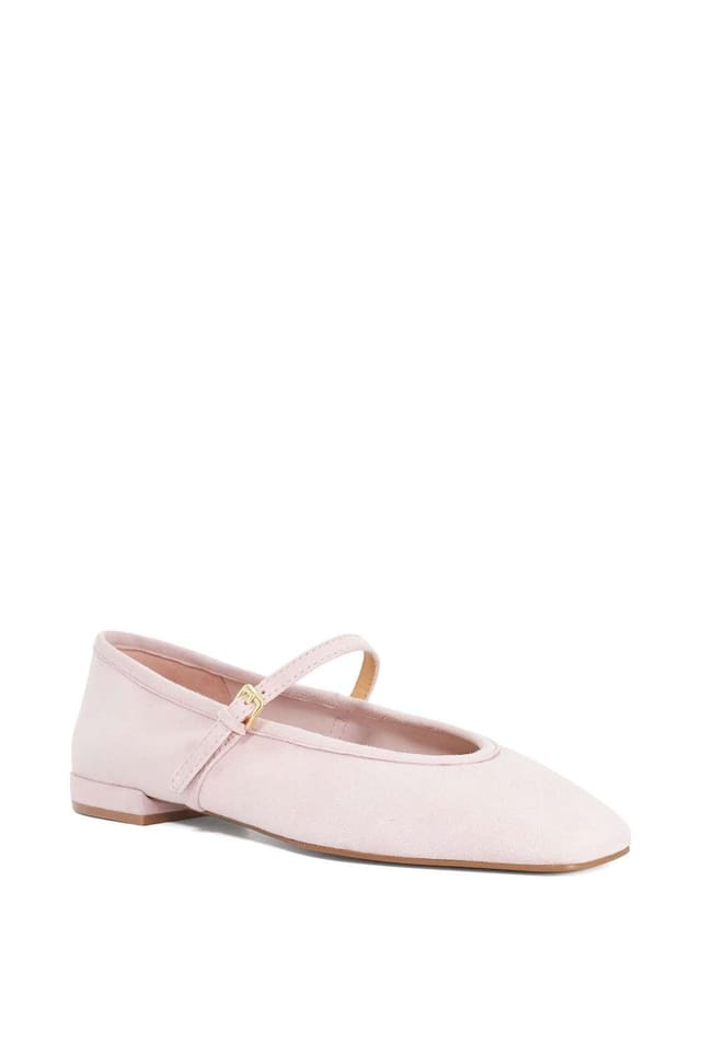 Dune London Dune London Women's 'Hearthrob' Suede Ballet Pumps in Pink - 2