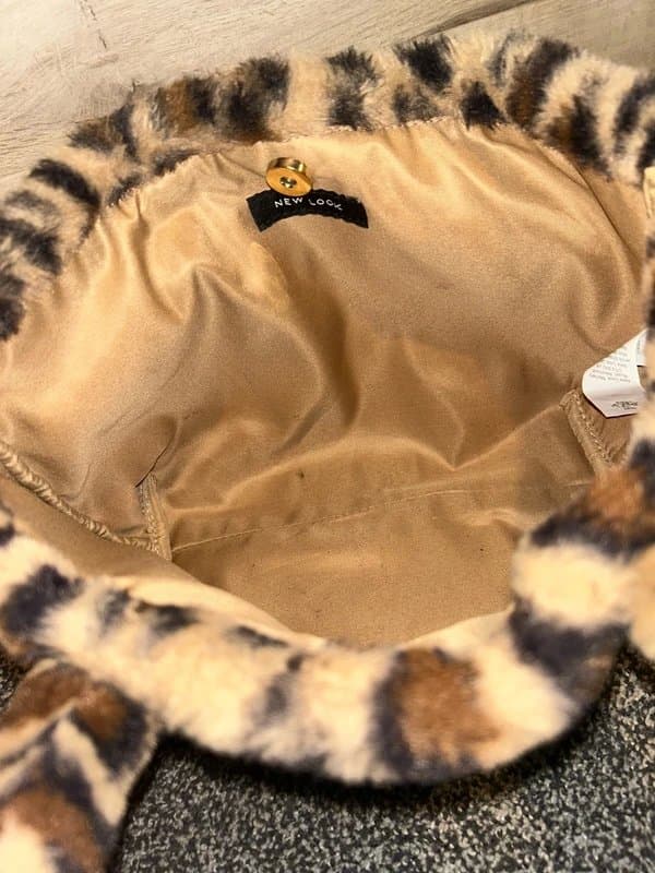 New Look New Look Leopard Animal Fur Print Handbag