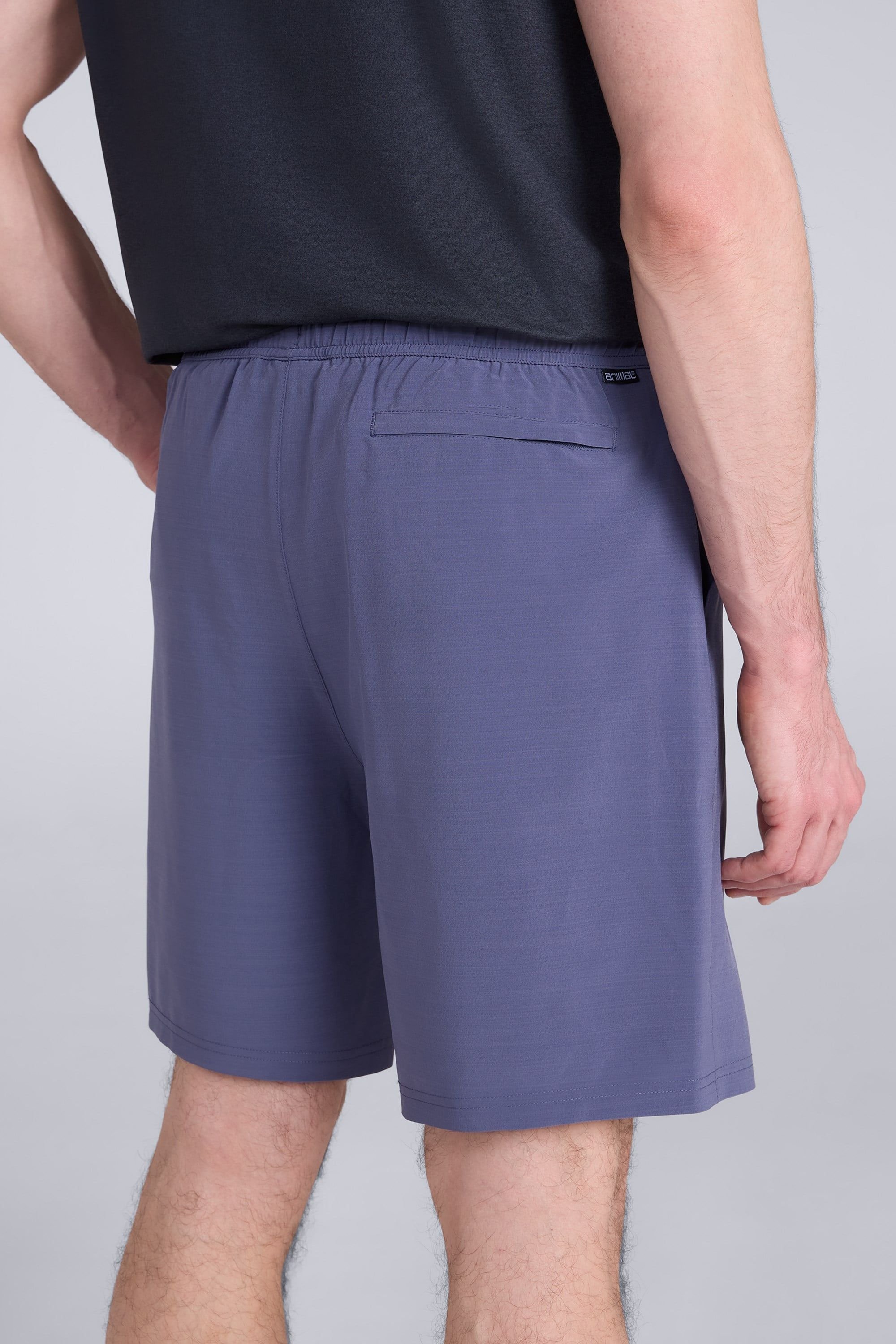 Animal Animal Men's 'Albie' Lightweight Stretchy Quick Dry Elastic Waist Active Shorts in Blue - 3