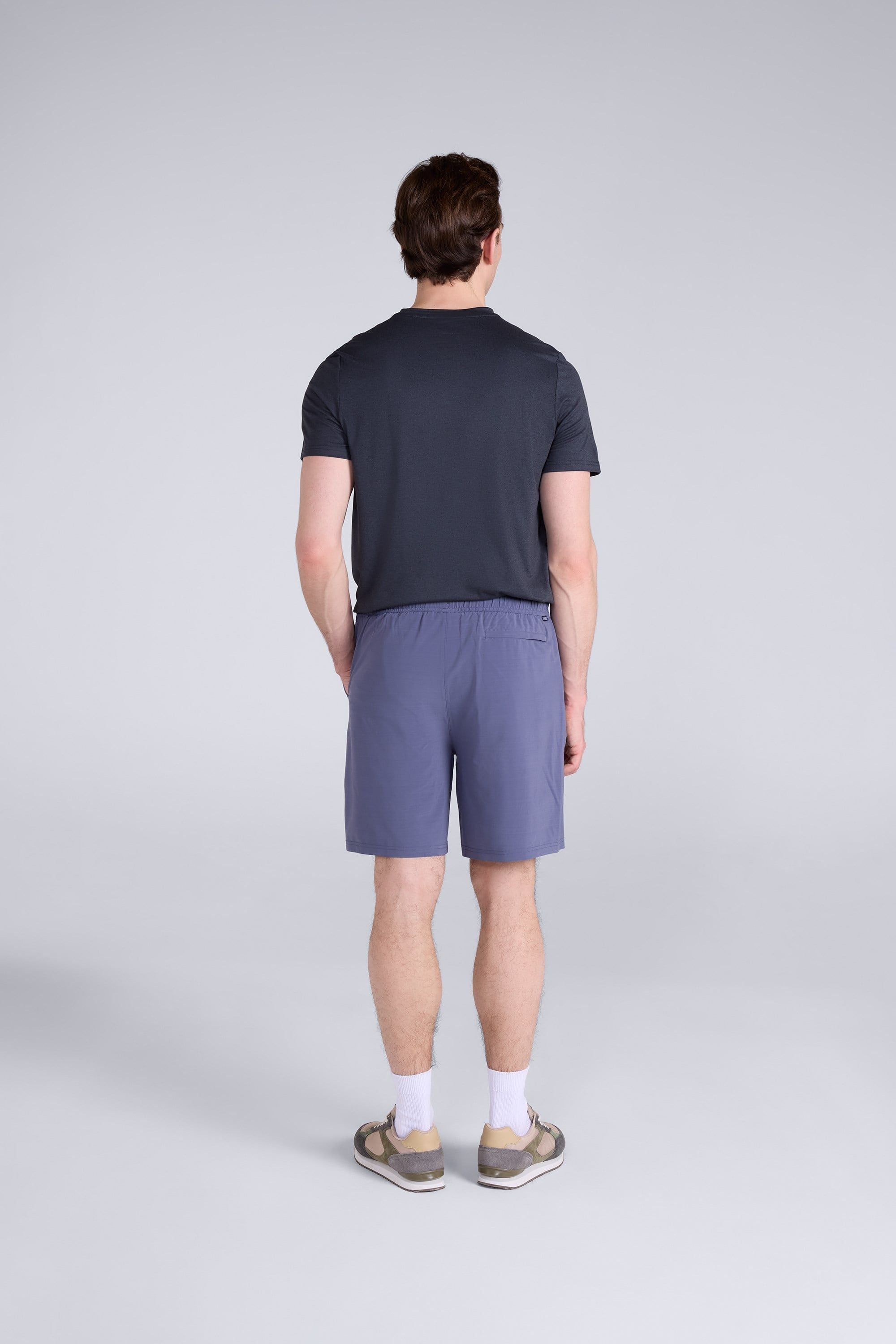 Animal Animal Men's 'Albie' Lightweight Stretchy Quick Dry Elastic Waist Active Shorts in Blue - 4