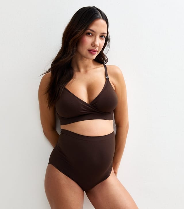 New Look Women's Maternity Brown Triangle Clip Bra New Look - 3