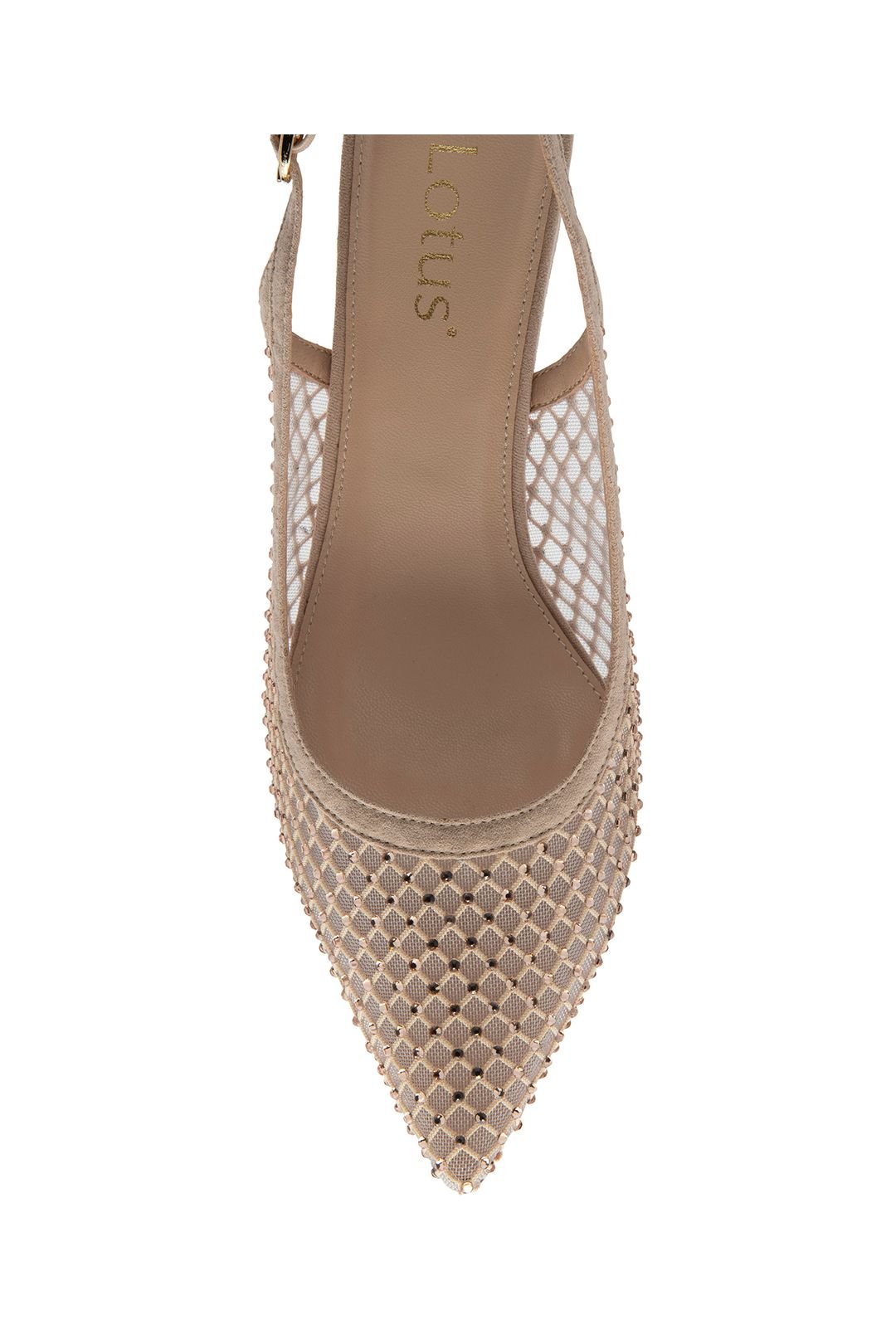 Lotus Lotus Women's 'Phoenix' Slingback Court Shoes in Nude - 4