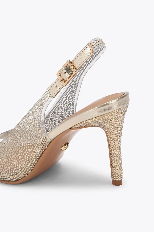 Carvela Carvela Women's 'Lovebird Sling' Heels in Gold - 3