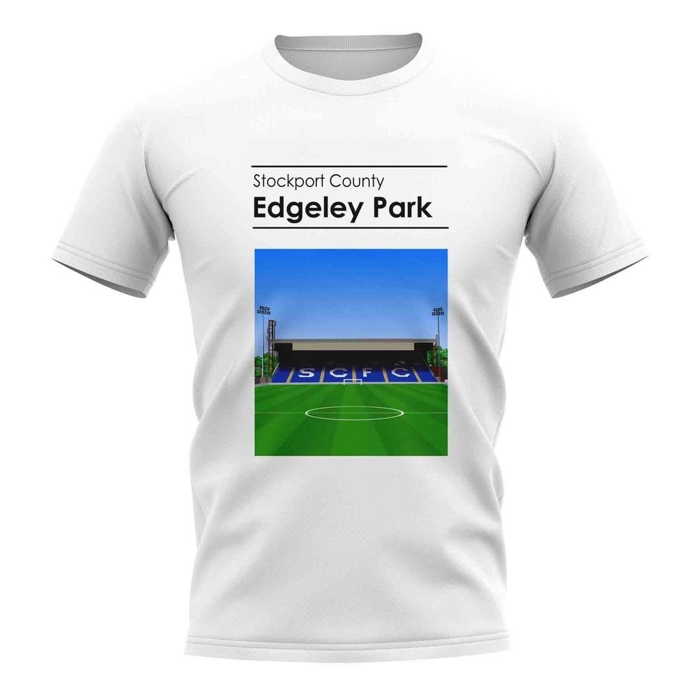 Stockport Stockport Men's Edgeley Park County Stadium T‑Shirt in White - 2