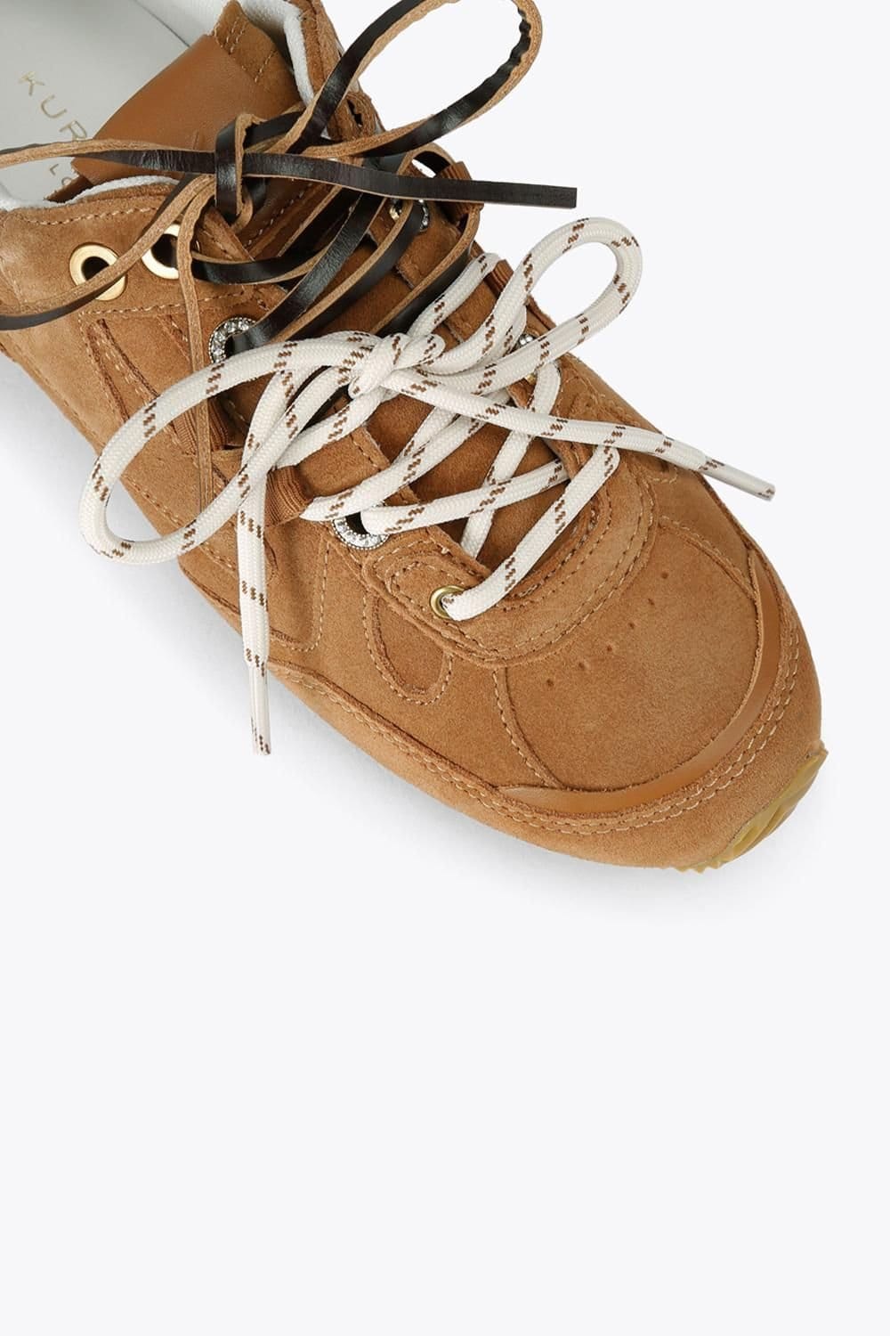 Kurt Geiger London Kurt Geiger London Women's 'K Slim Runner' Suede Trainers in Tan - 4