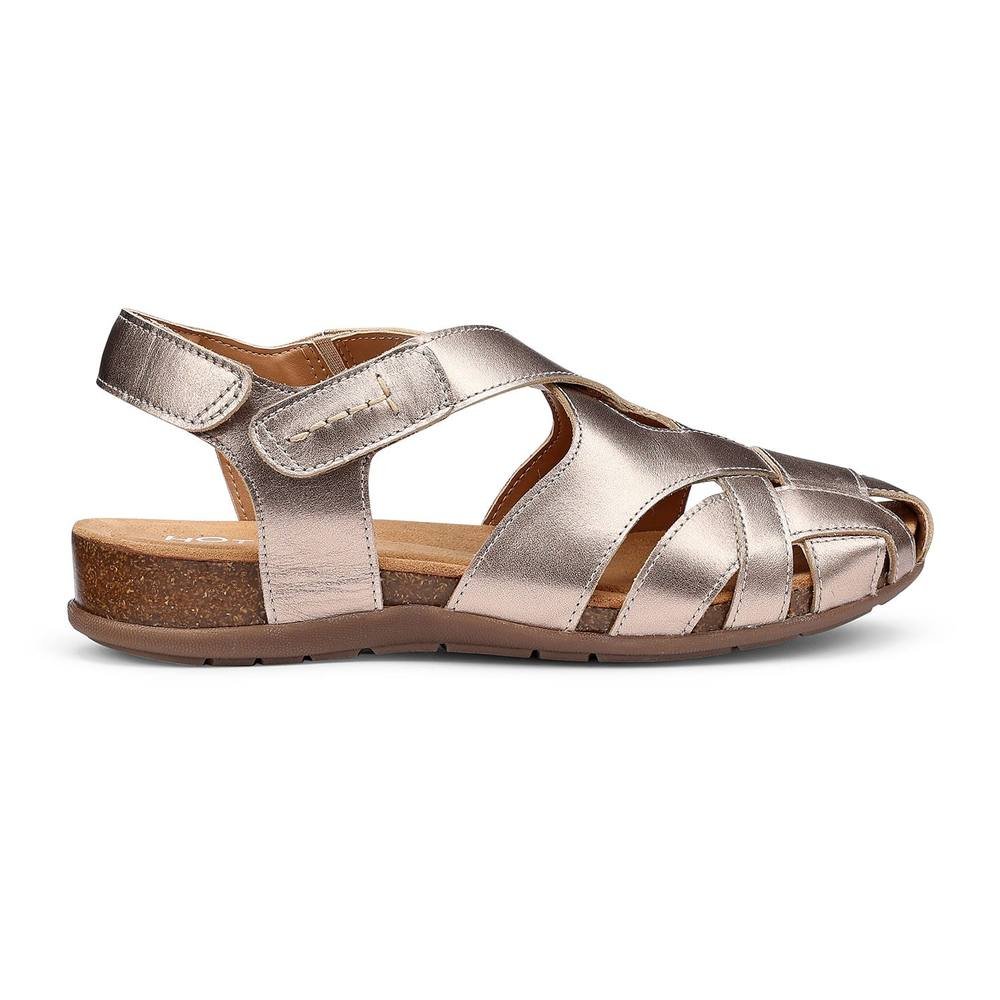 Hotter Hotter Women's 'Carpa' Closed-Toe Sandals in Rose Gold - 4