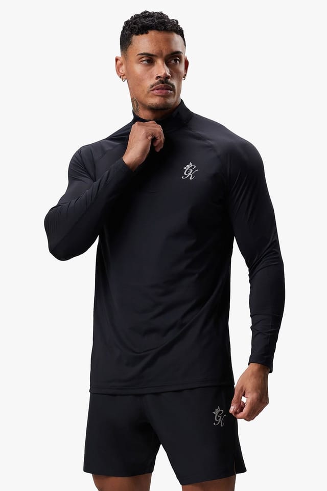 Gym King GYM KING Men's Energy 1/4 Zip Funnel Black - 2