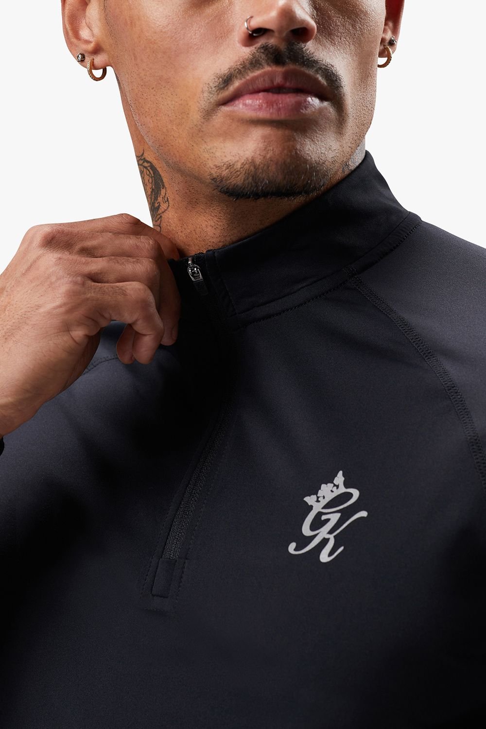 Gym King GYM KING Men's Energy 1/4 Zip Funnel Black - 4