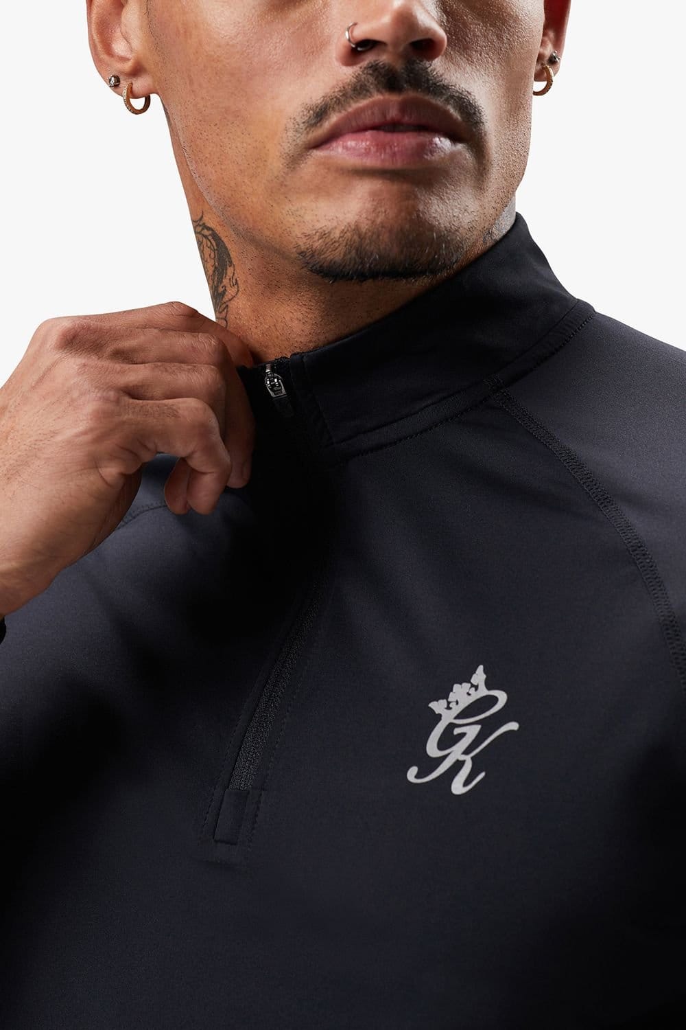 Gym King GYM KING Men's Energy 1/4 Zip Funnel Black - 4