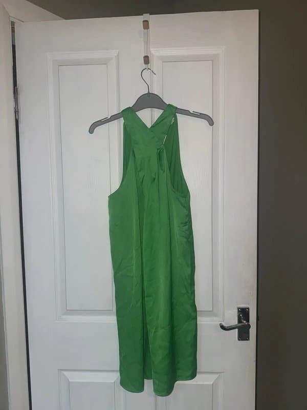 River Island River island size 10 green halter neck dress