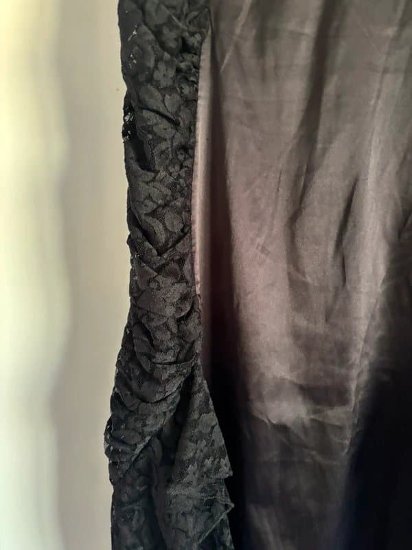 ASOS Satin midi dress with lace details