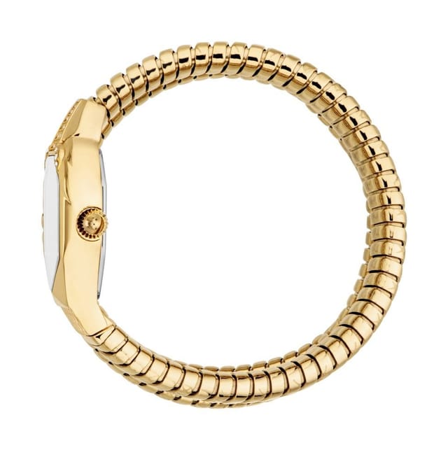 Just Cavalli Just Cavalli Women's Snake Gold Color Silver Dial, Gold Color Stainless Steel Watch - 3