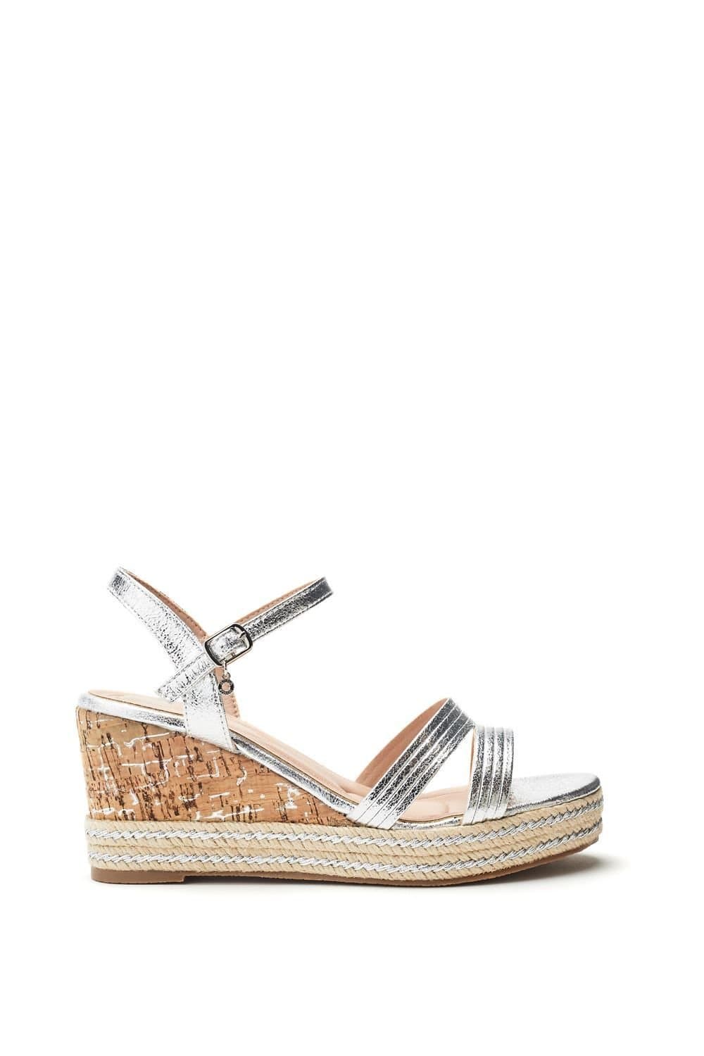 Moda In Pelle Moda In Pelle Women's 'Spot' Porvair Wedges in Silver