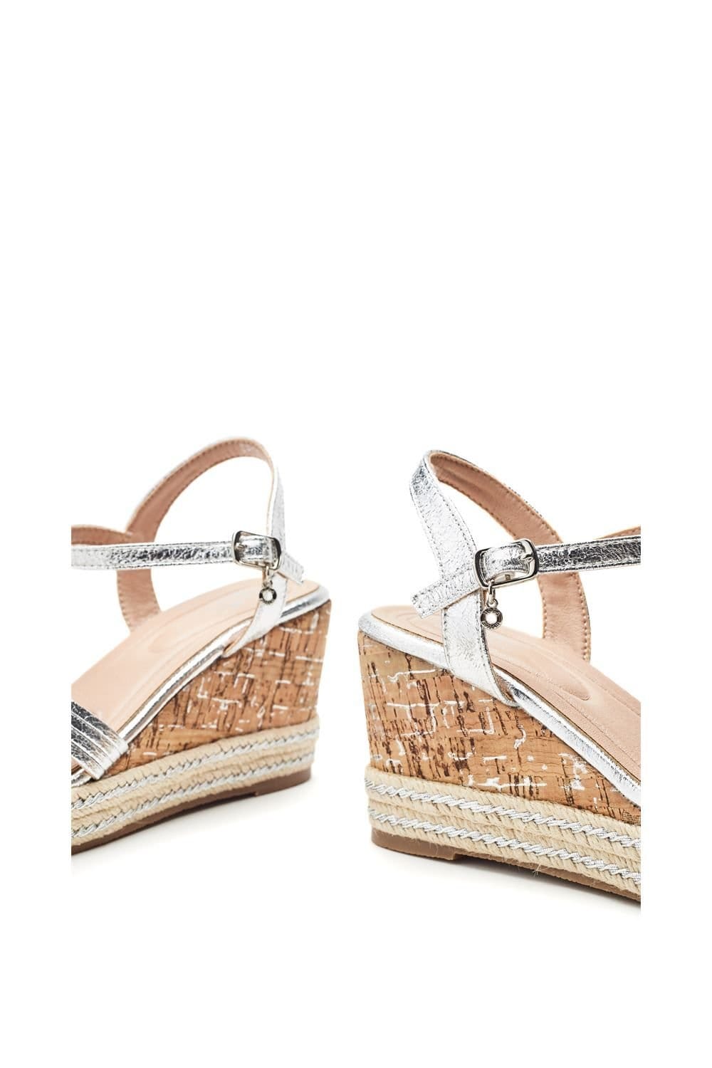 Moda In Pelle Moda In Pelle Women's 'Spot' Porvair Wedges in Silver - 4
