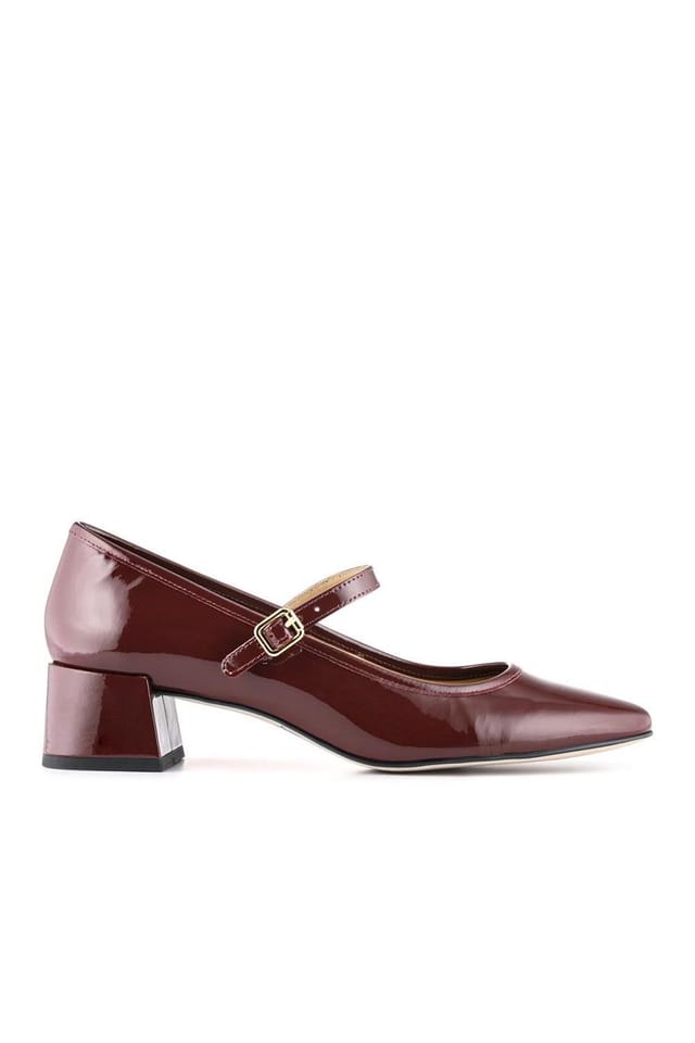 Jones Bootmaker Jones Bootmaker Women's Xabrina Patent Leather Mary Janes in Burgundy - 2