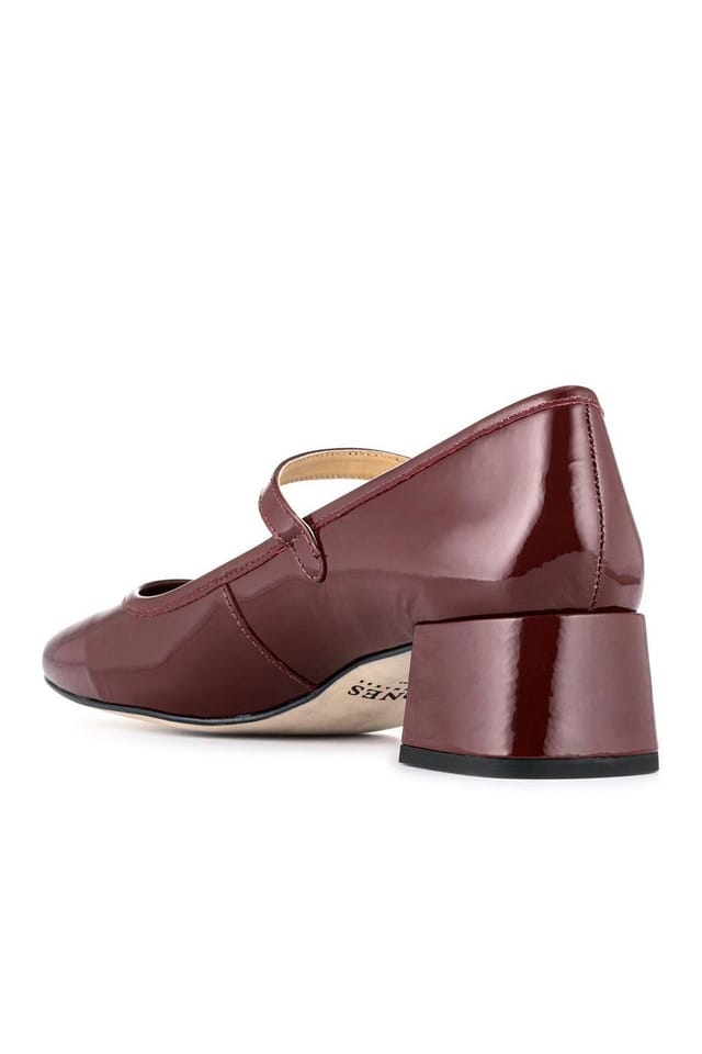Jones Bootmaker Jones Bootmaker Women's Xabrina Patent Leather Mary Janes in Burgundy - 3