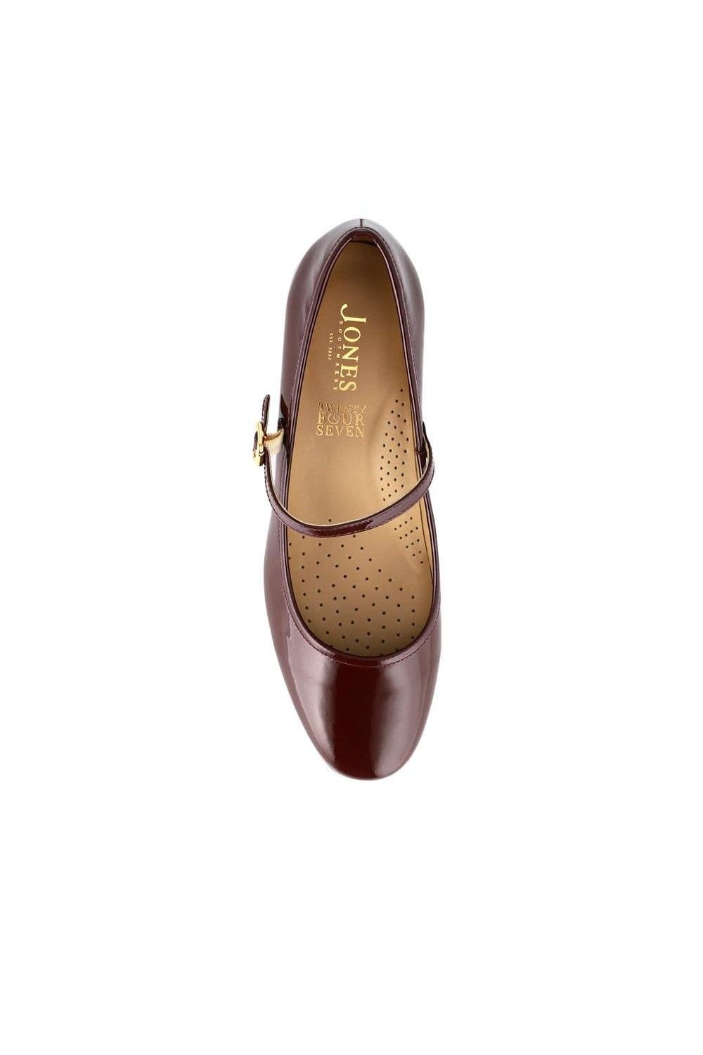 Jones Bootmaker Jones Bootmaker Women's Xabrina Patent Leather Mary Janes in Burgundy - 4