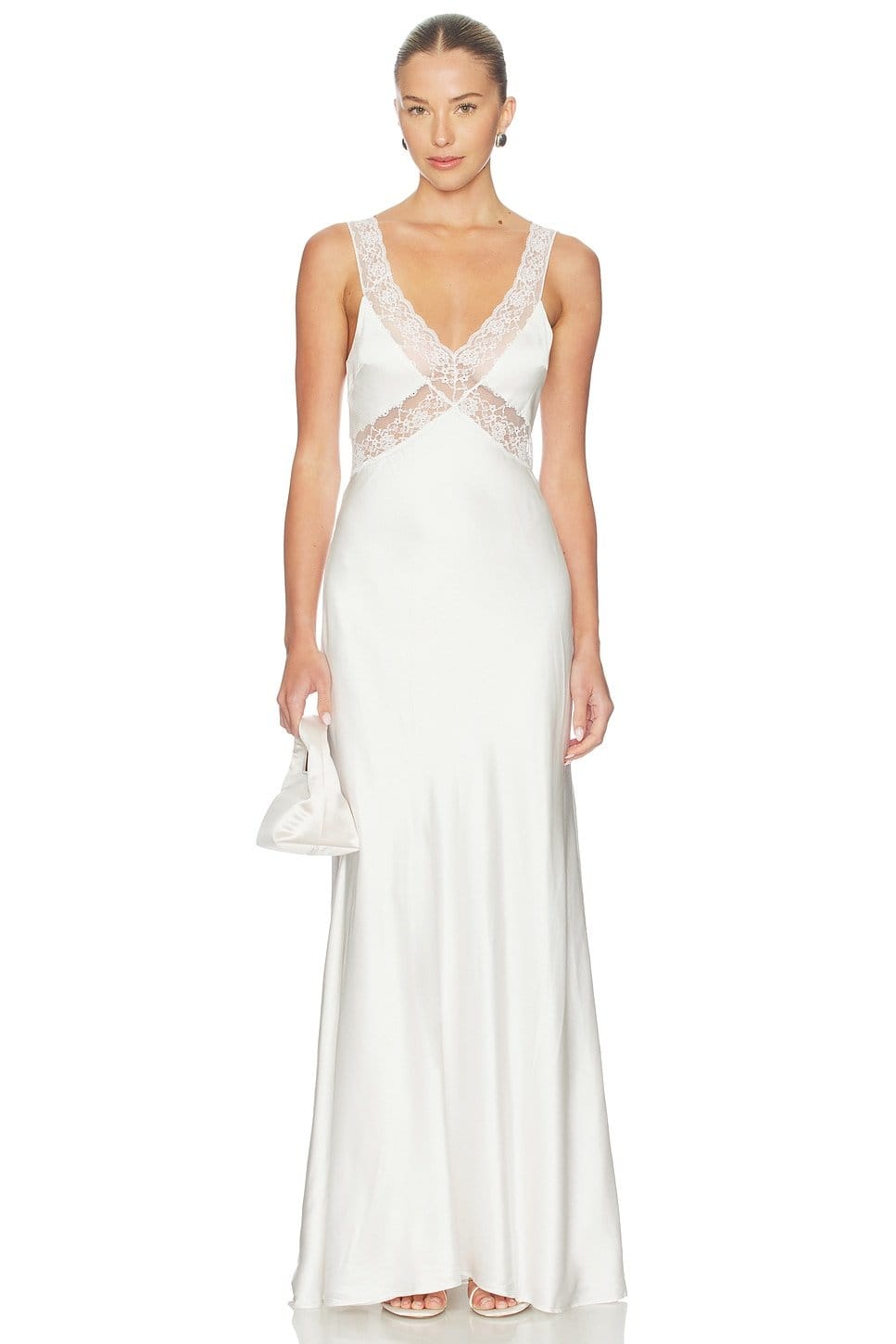 Revolve White Lace Maxi Dress